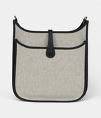 HMEvelyne III PM Black Clemence and Ecru Toile Gold Hardware