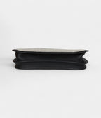HMEvelyne III PM Black Clemence and Ecru Toile Gold Hardware