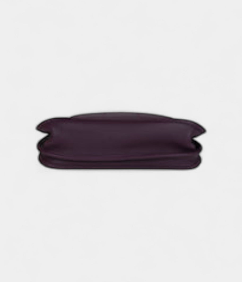 HMEvelyne III PM Cassis Clemence and Ecru Toile H Palladium Hardware