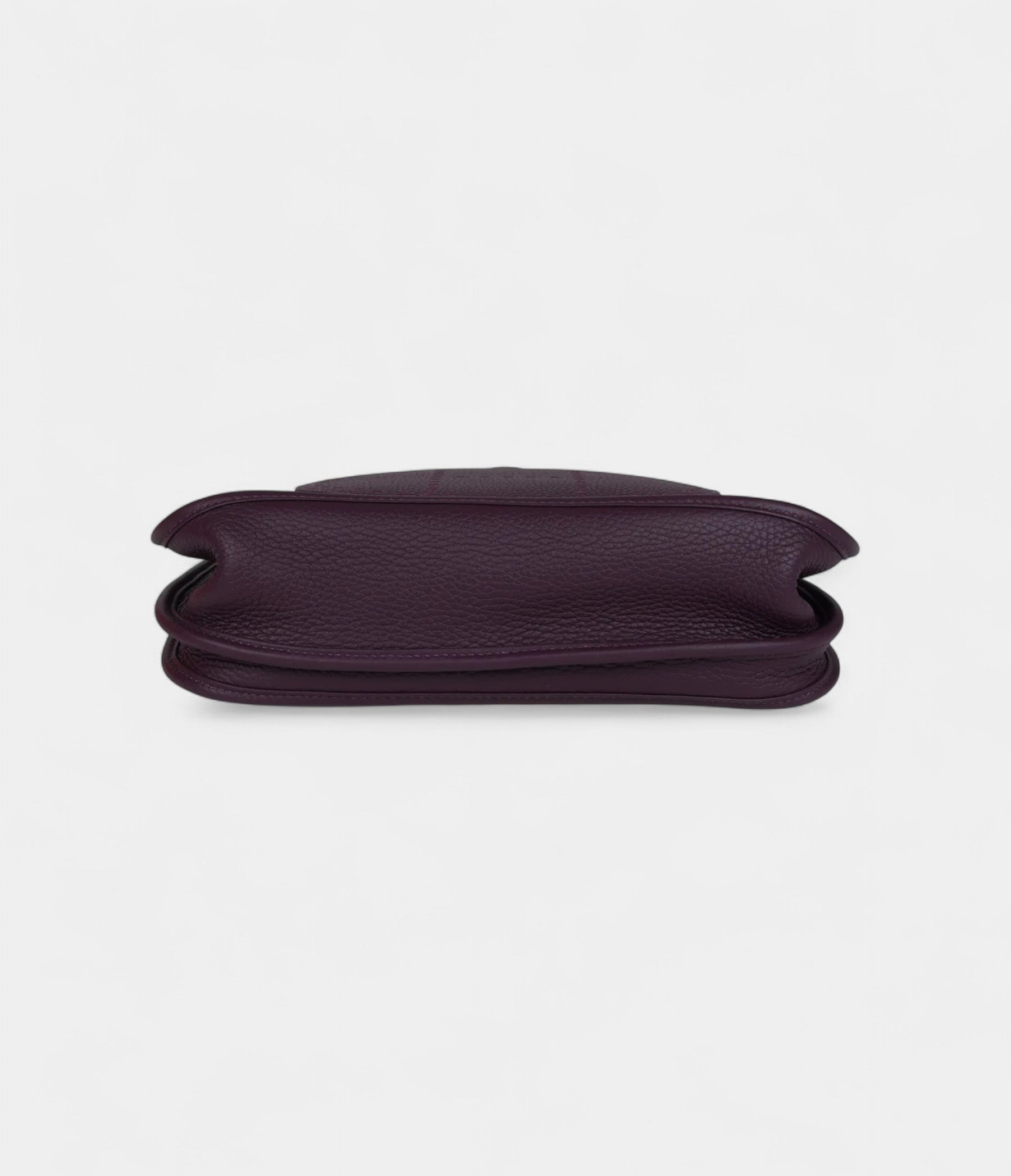 HMEvelyne III PM Cassis Clemence and Ecru Toile H Palladium Hardware