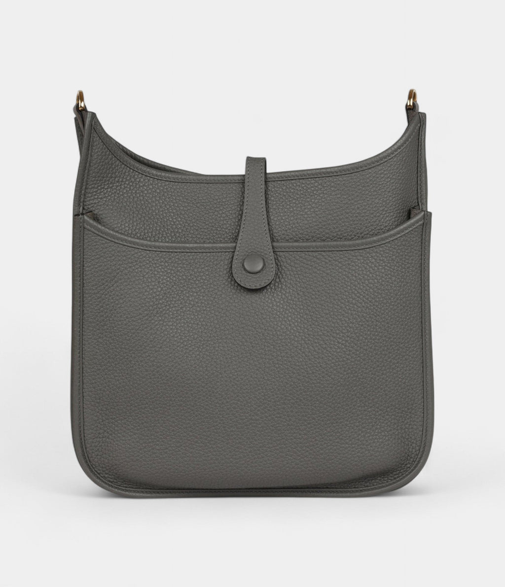 HMEvelyne III PM Gris Meyer Clemence Gold Hardware