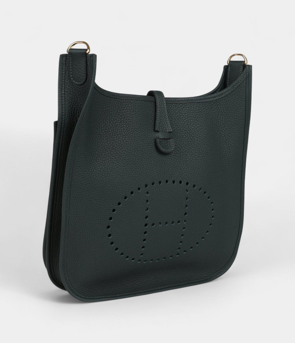 HMEvelyne III PM Vert Fonce Clemence Gold Hardware