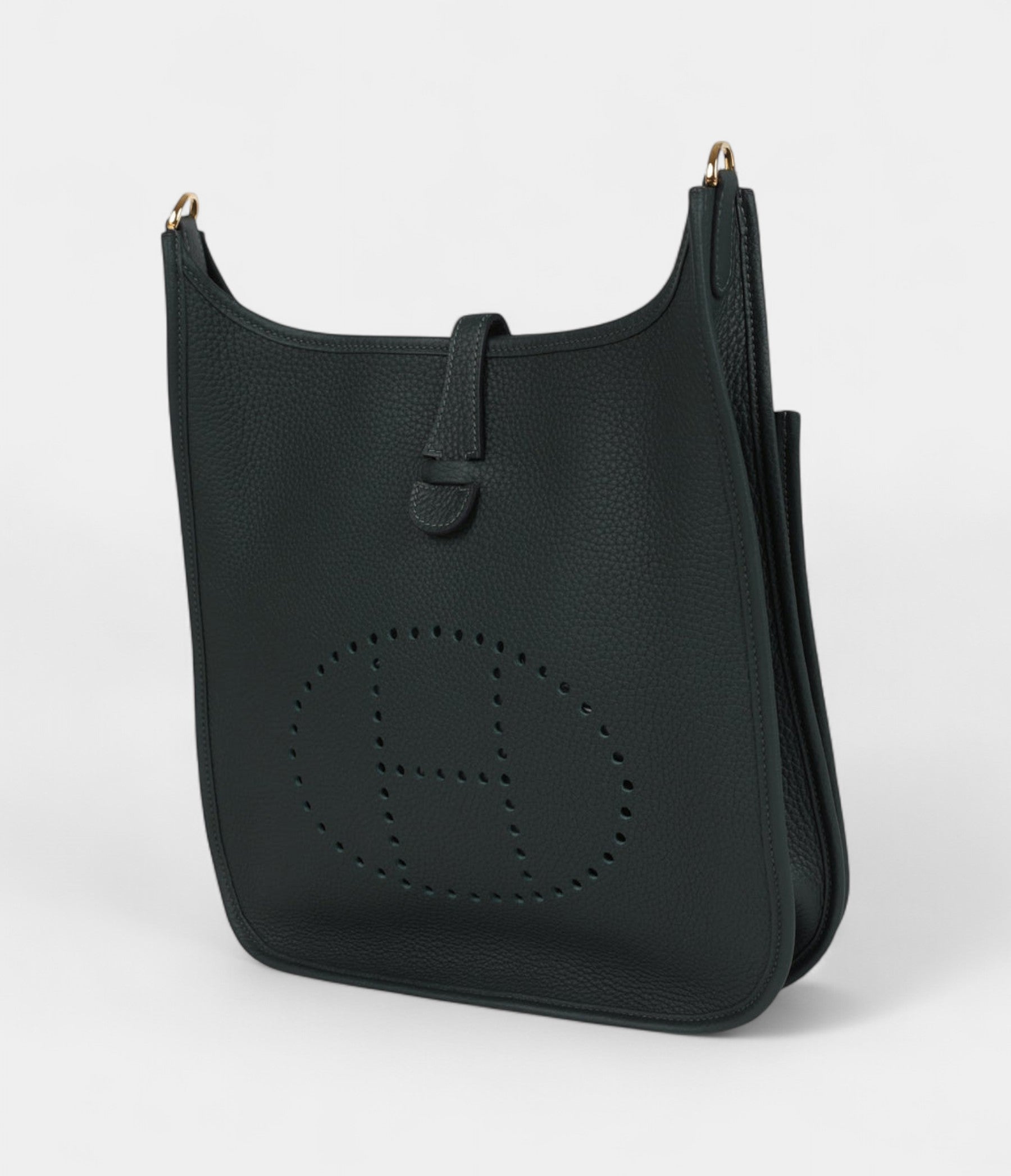 HMEvelyne III PM Vert Fonce Clemence Gold Hardware
