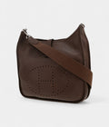 HMEvelyne III Shoulder Bag in Brown Togo Leather