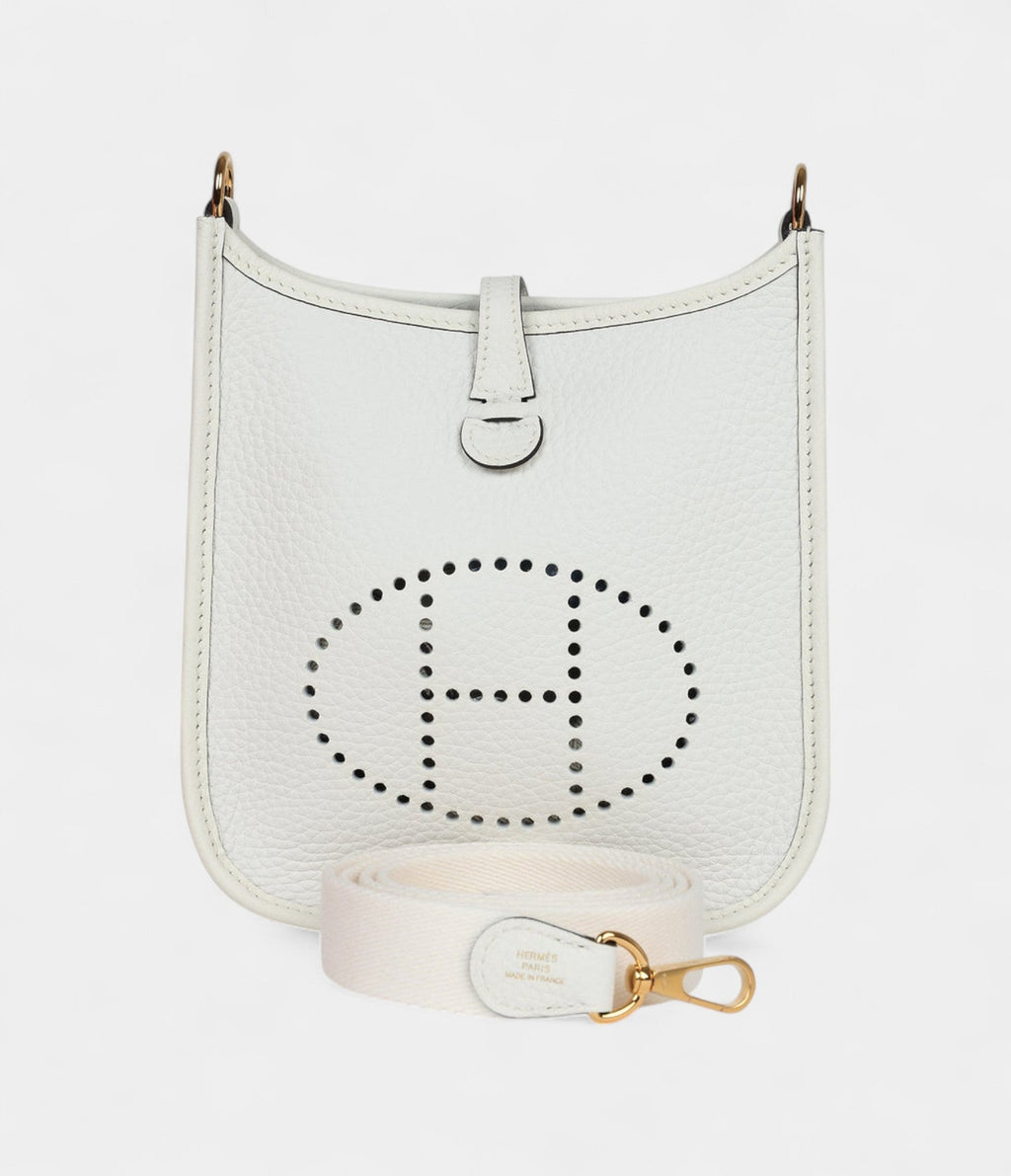 HMEvelyne New White Clemence Gold Hardware