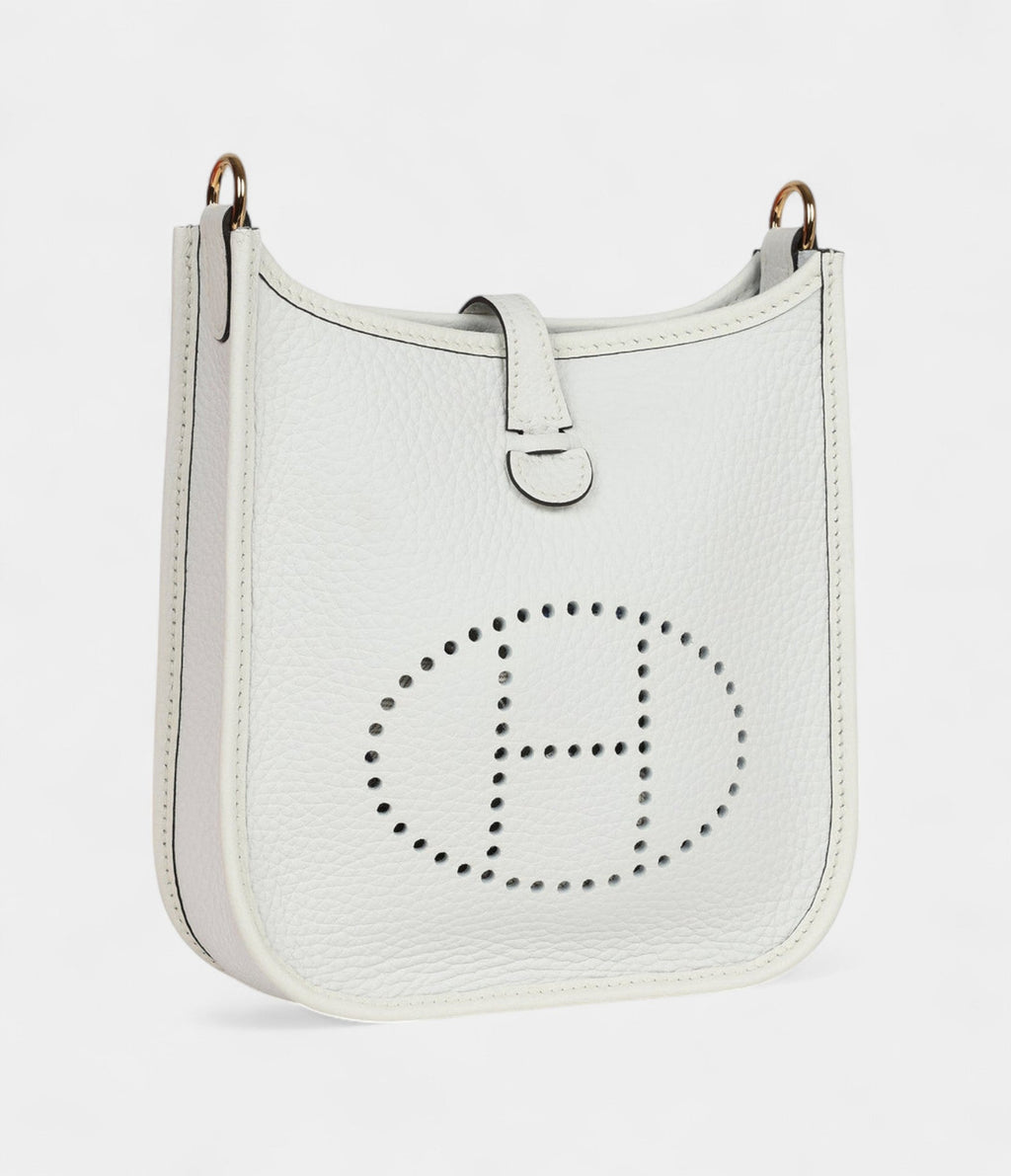HMEvelyne New White Clemence Gold Hardware