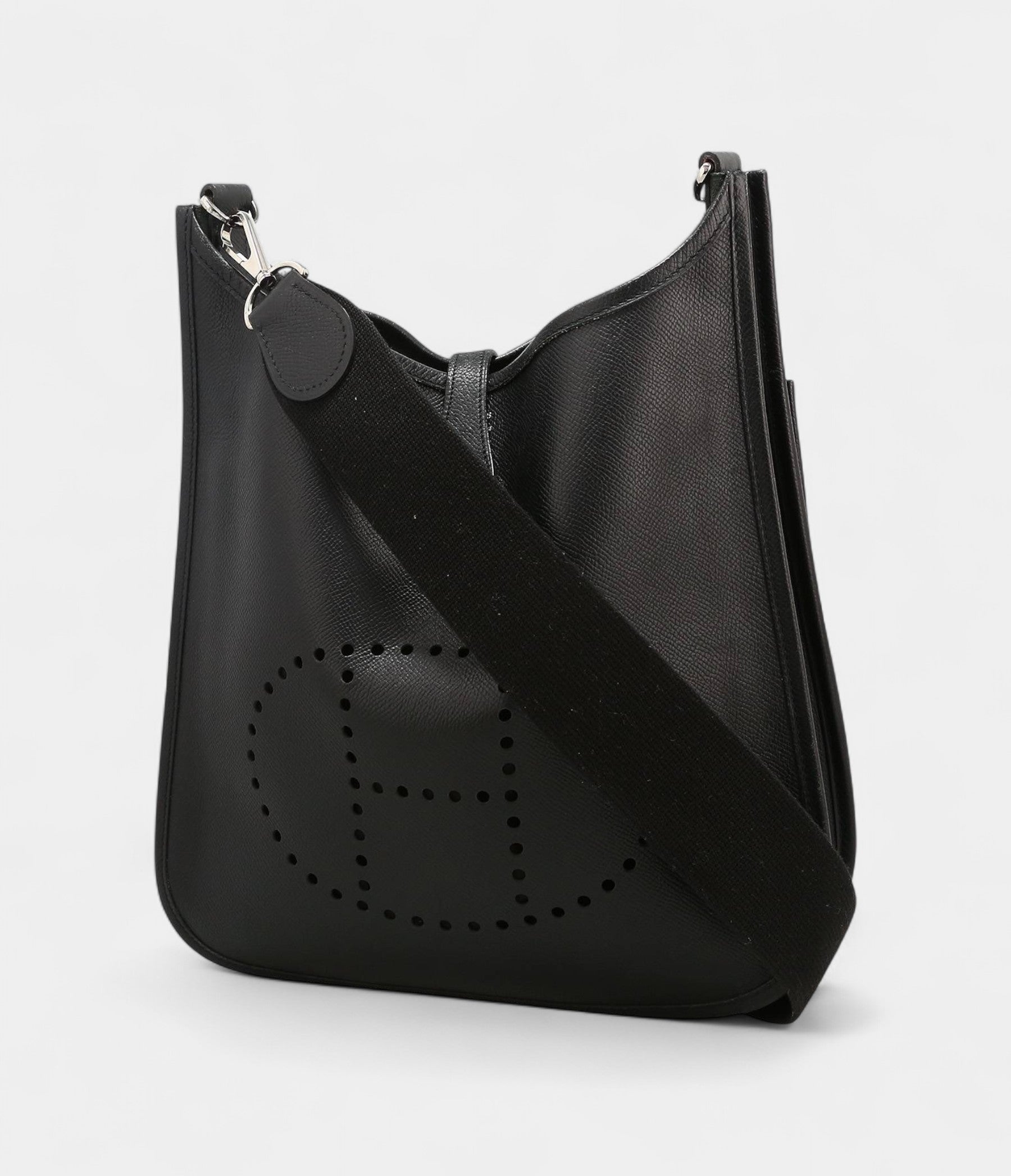 HMEvelyne Shoulder Bag in Black Epsom Leather