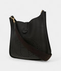 HMEvelyne Shoulder Bag in Black Togo Leather