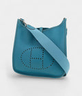 HMEvelyne Shoulder Bag in Blue Jean Togo Leather