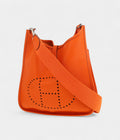 HMEvelyne Shoulder Bag in Orange Epsom Leather