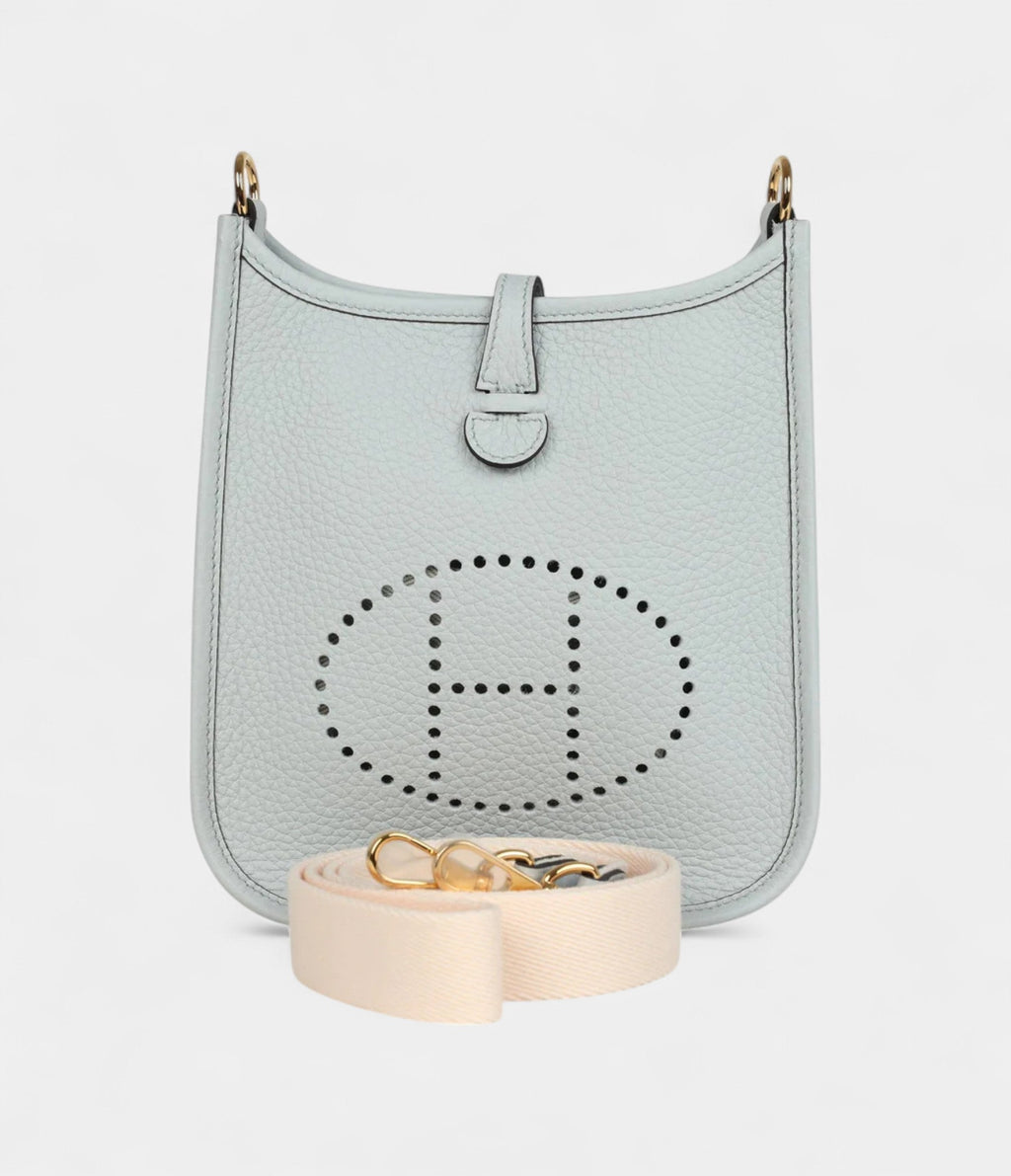 HMEvelyne TPM Bleu Pale Clemence Palladium Hardware