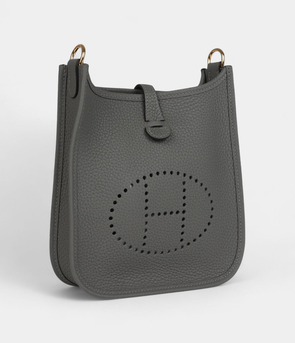 HMEvelyne TPM Gris Meyer Clemence Gold Hardware