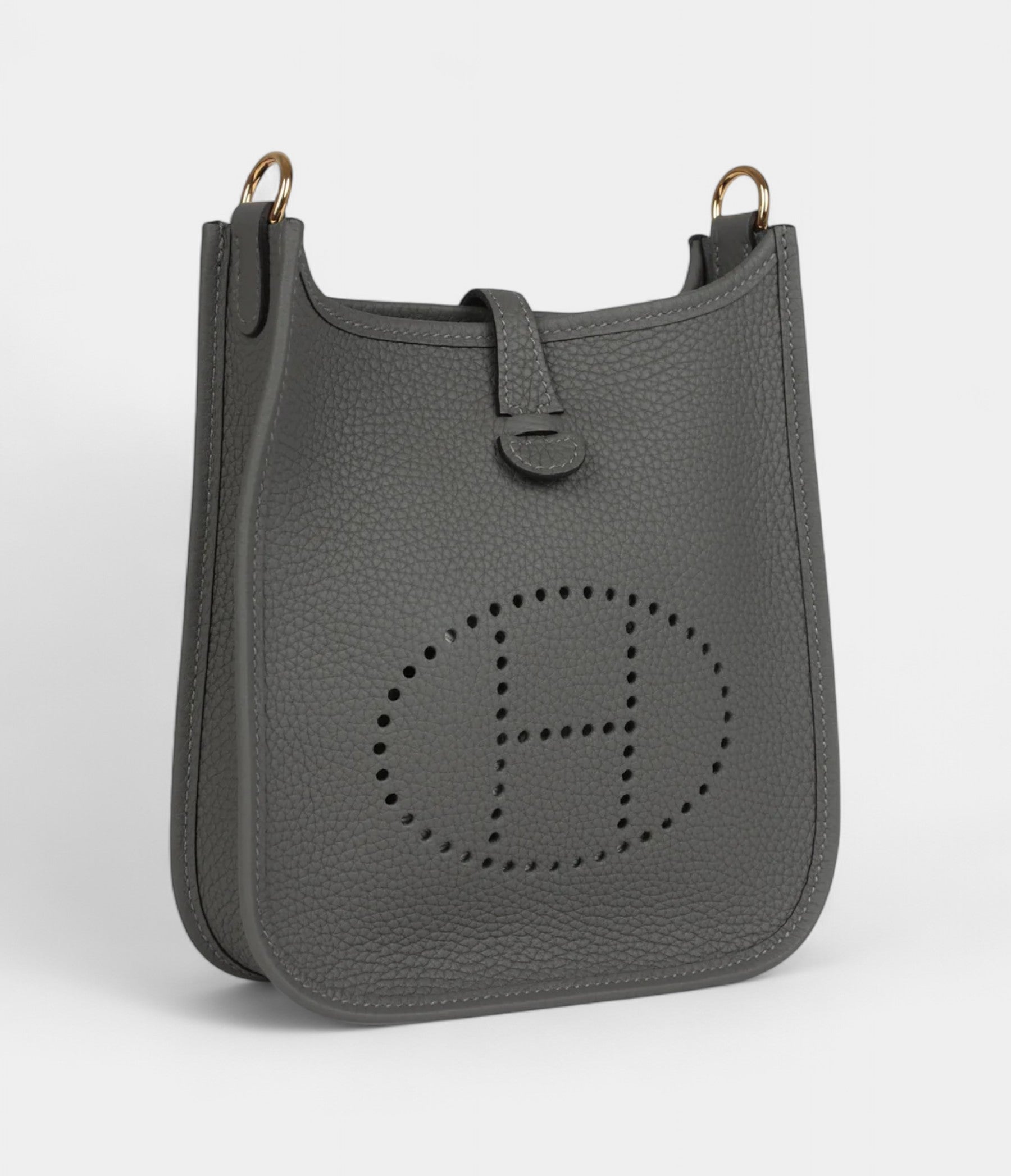 HMEvelyne TPM Gris Meyer Clemence Gold Hardware