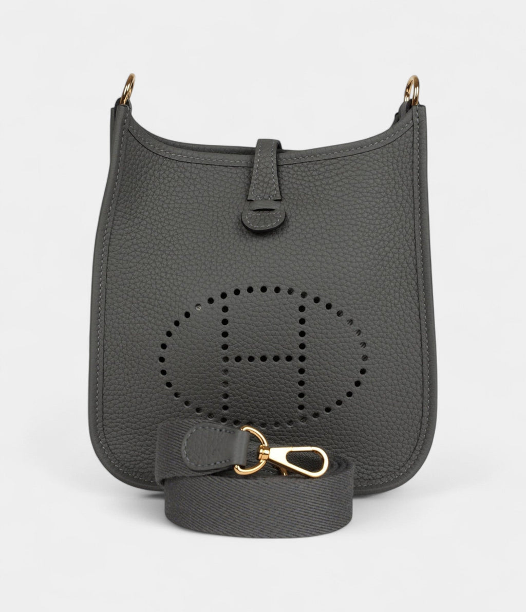 HMEvelyne TPM Gris Meyer Clemence Gold Hardware