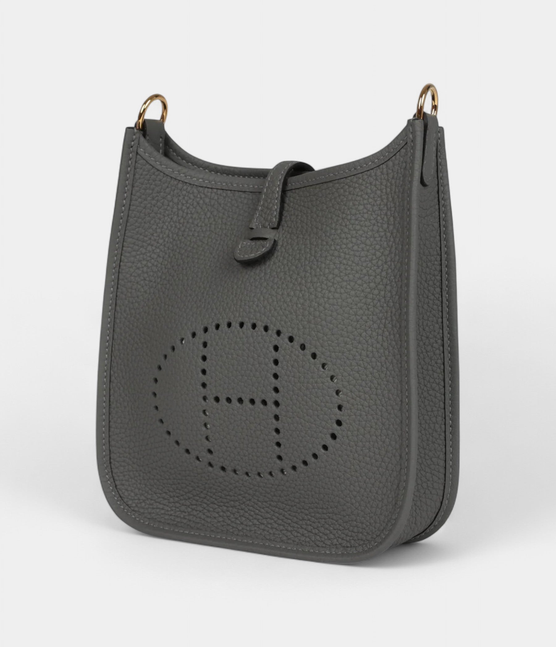 HMEvelyne TPM Gris Meyer Clemence Gold Hardware