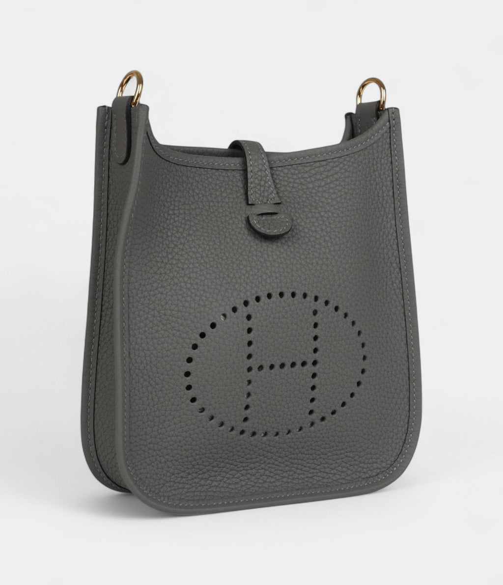 HMEvelyne TPM Gris Meyer Clemence Gold Hardware