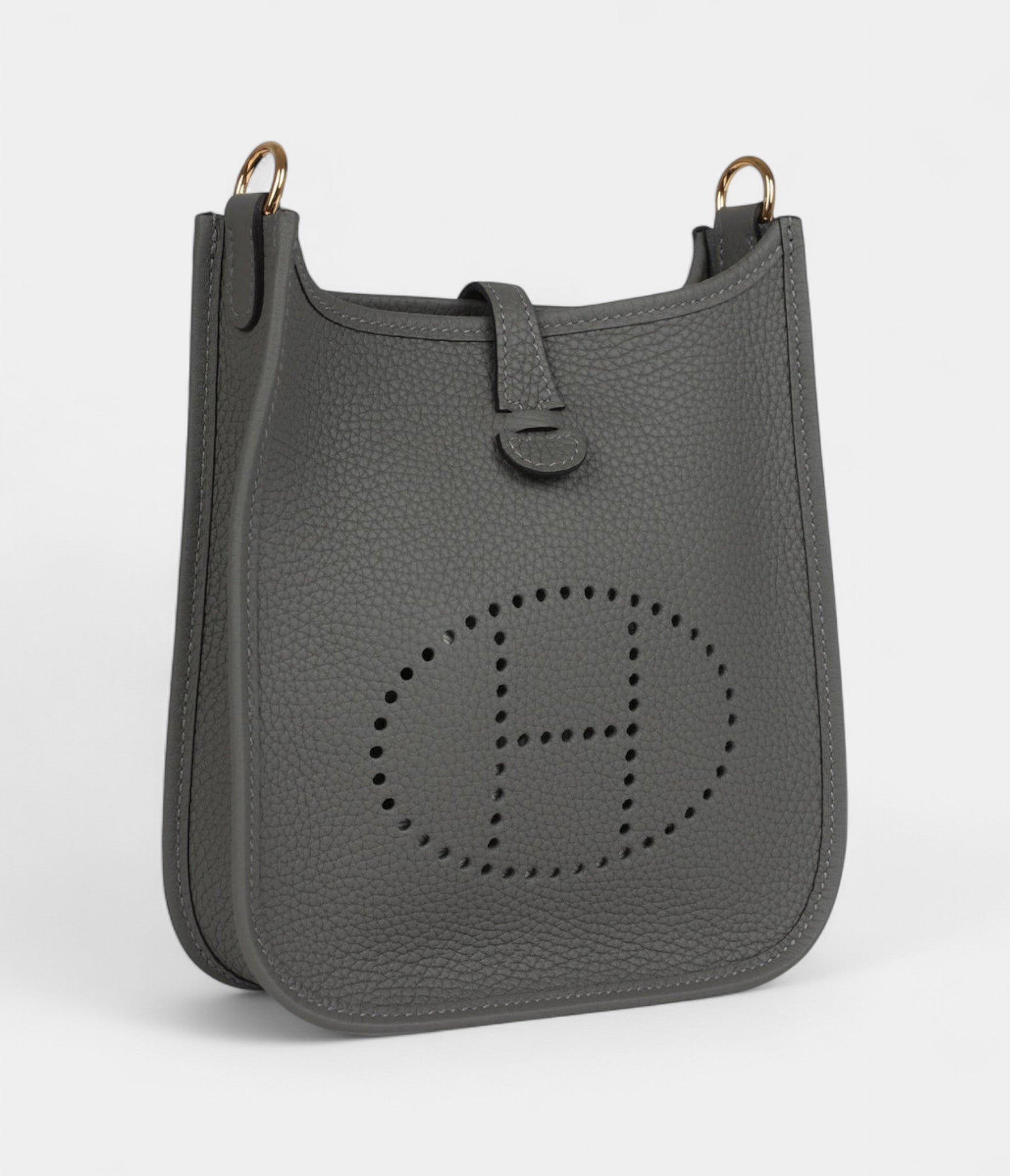 HMEvelyne TPM Gris Meyer Clemence Gold Hardware