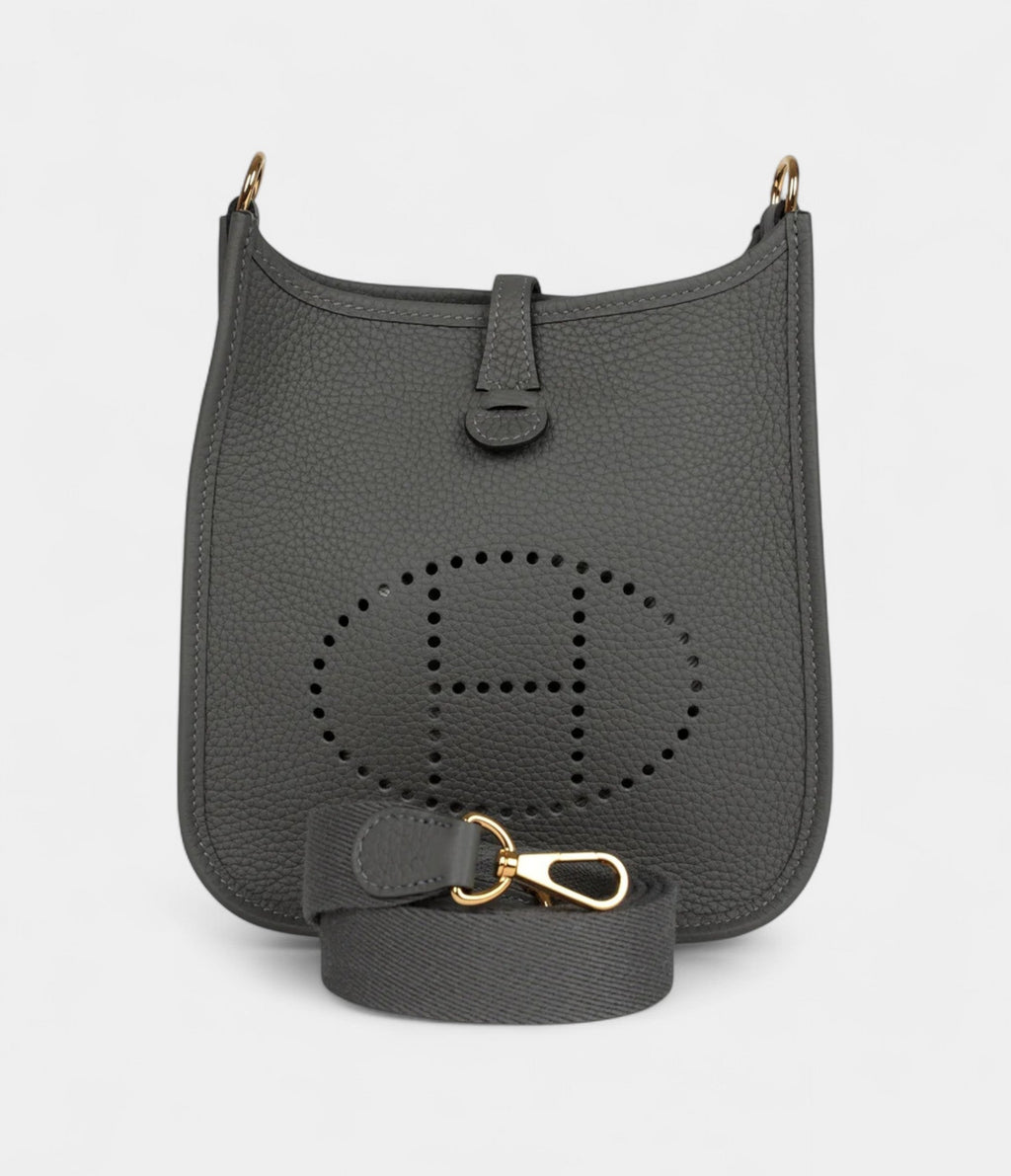 HMEvelyne TPM Gris Meyer Clemence Gold Hardware