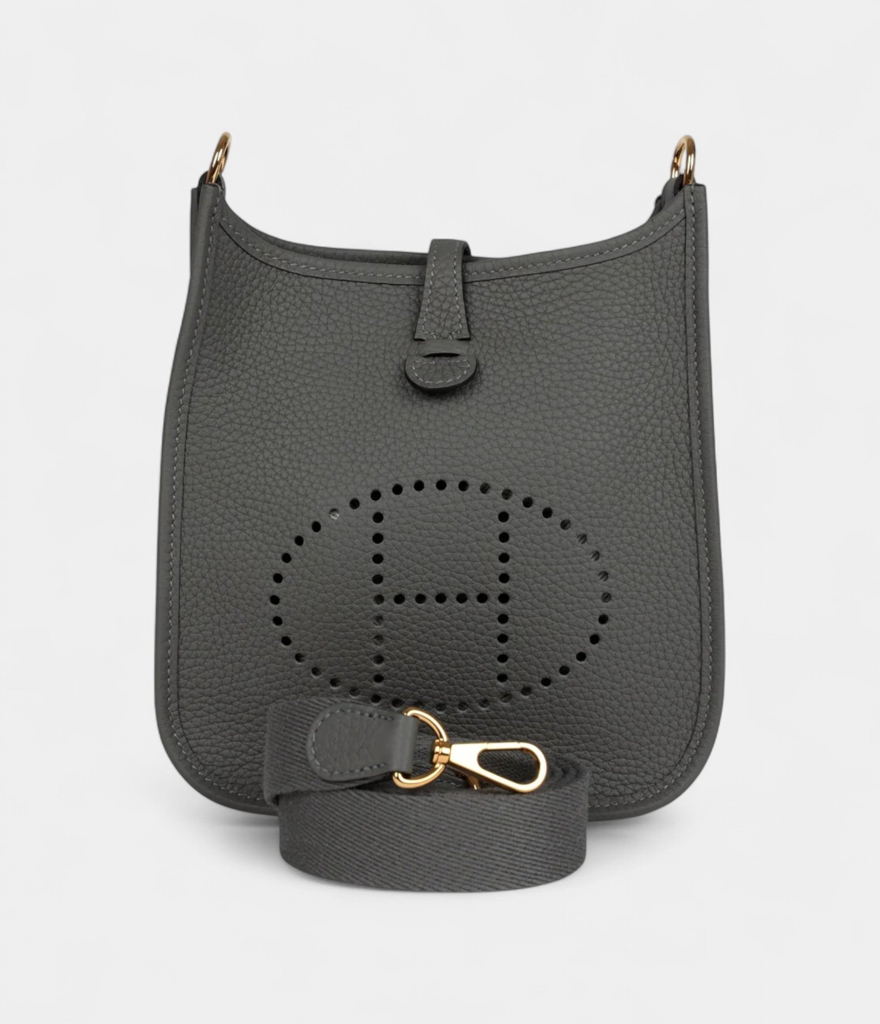 HMEvelyne TPM Gris Meyer Clemence Gold Hardware