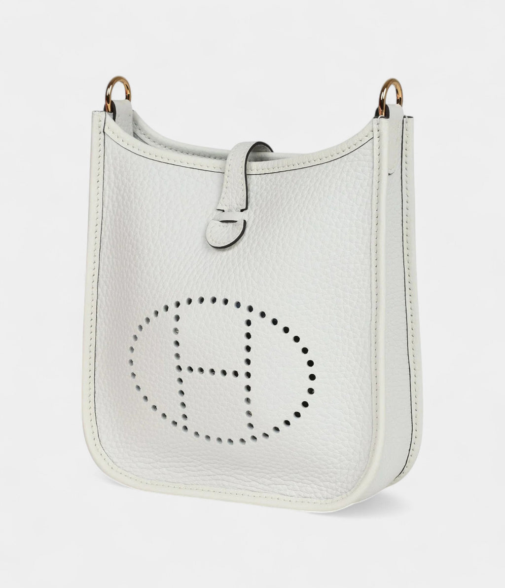 HMEvelyne TPM New White Clemence Gold Hardware