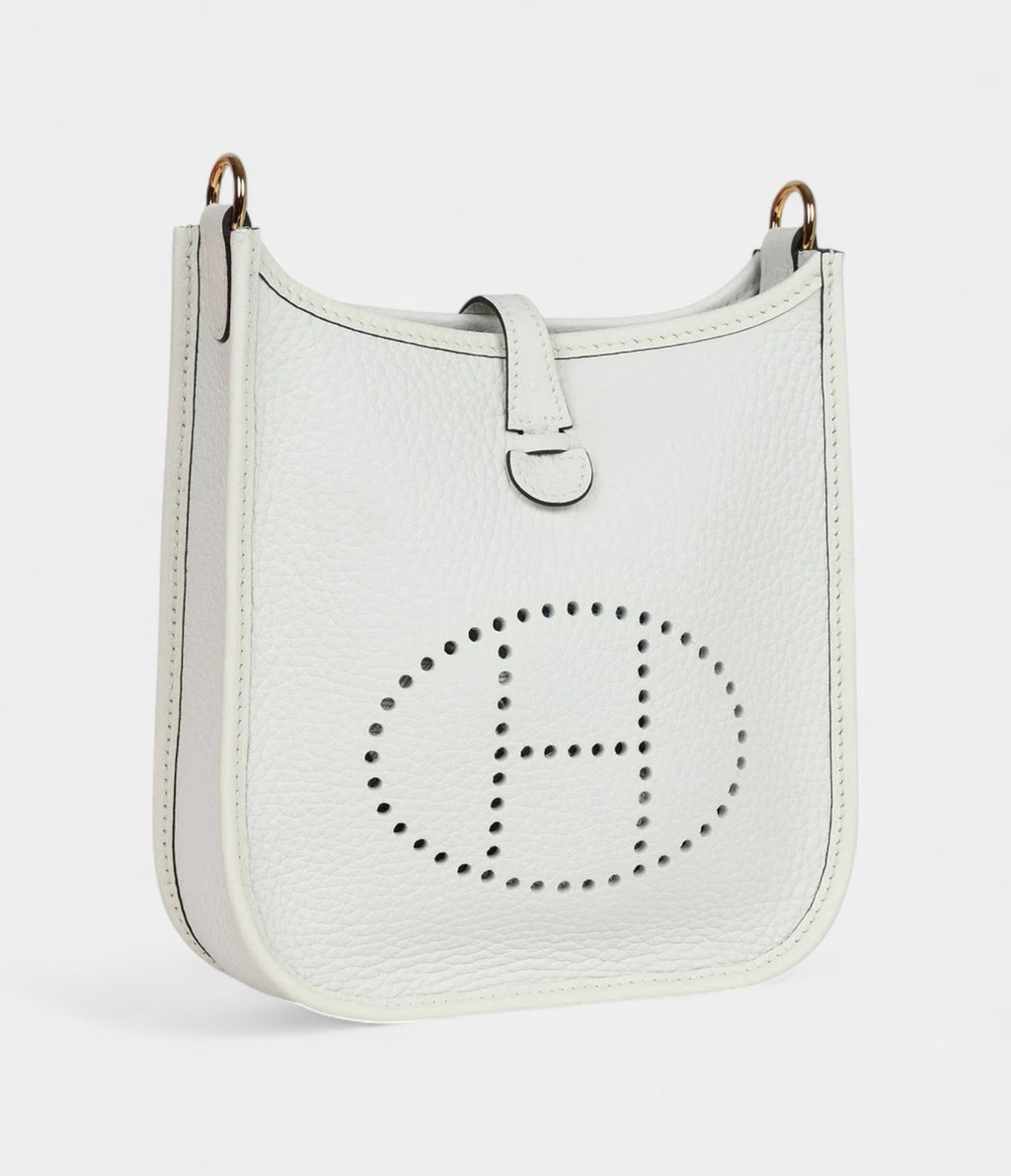 HMEvelyne TPM New White Clemence Gold Hardware