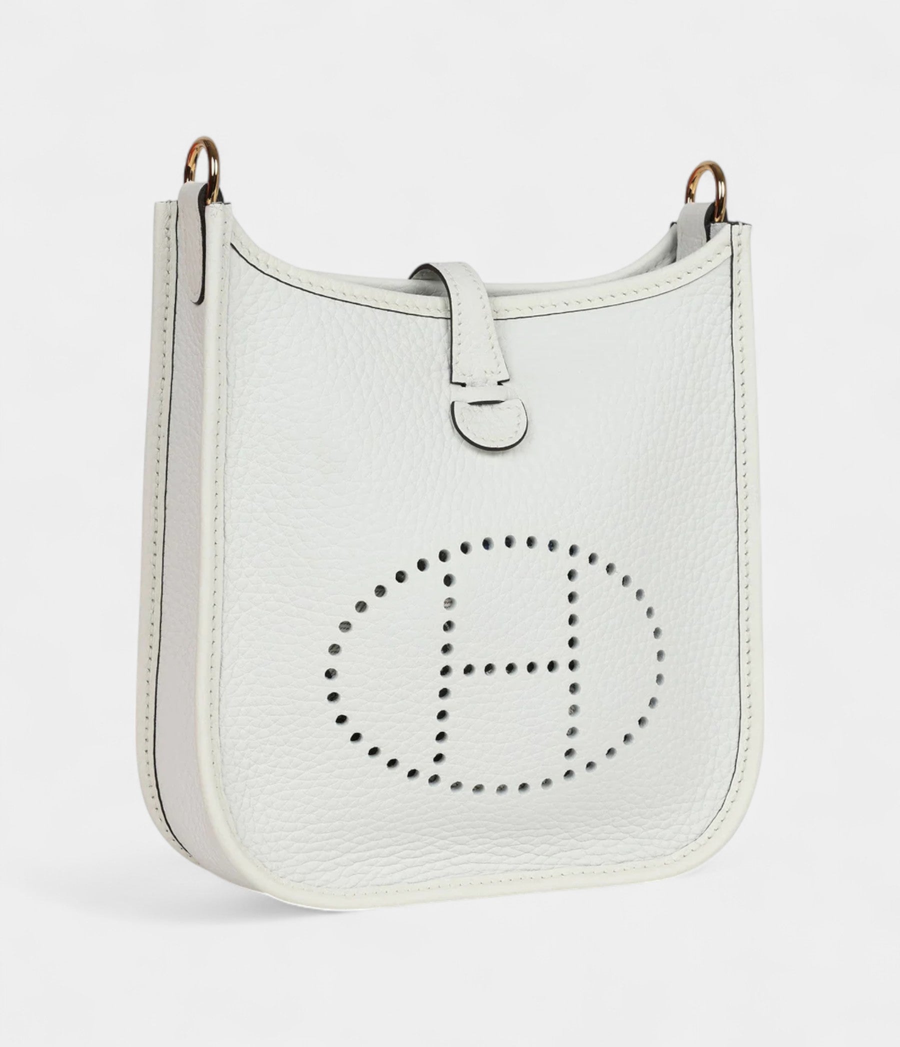 HMEvelyne TPM New White Clemence Gold Hardware