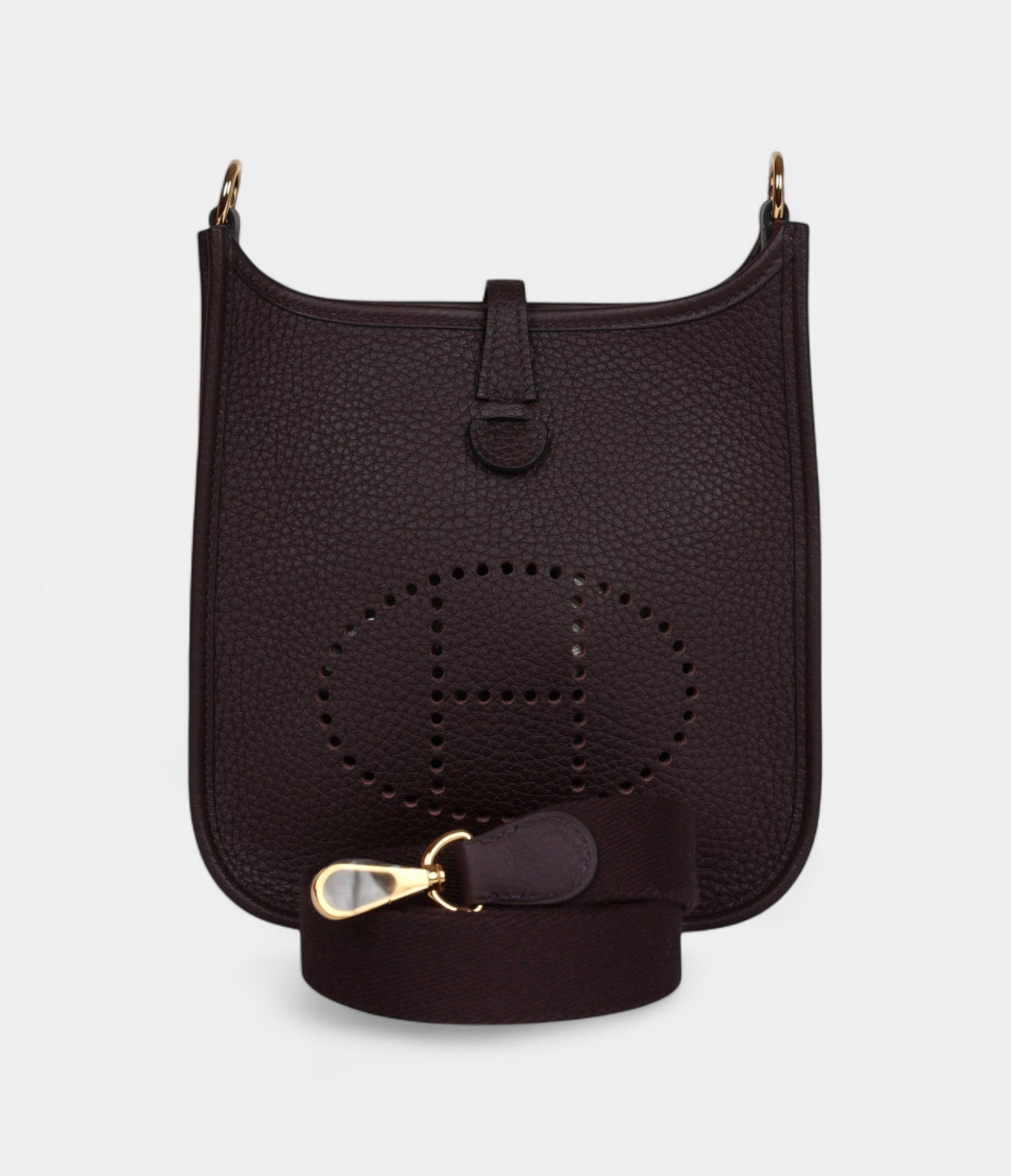 HMEvelyne TPM Rouge Sellier Clemence Gold Hardware