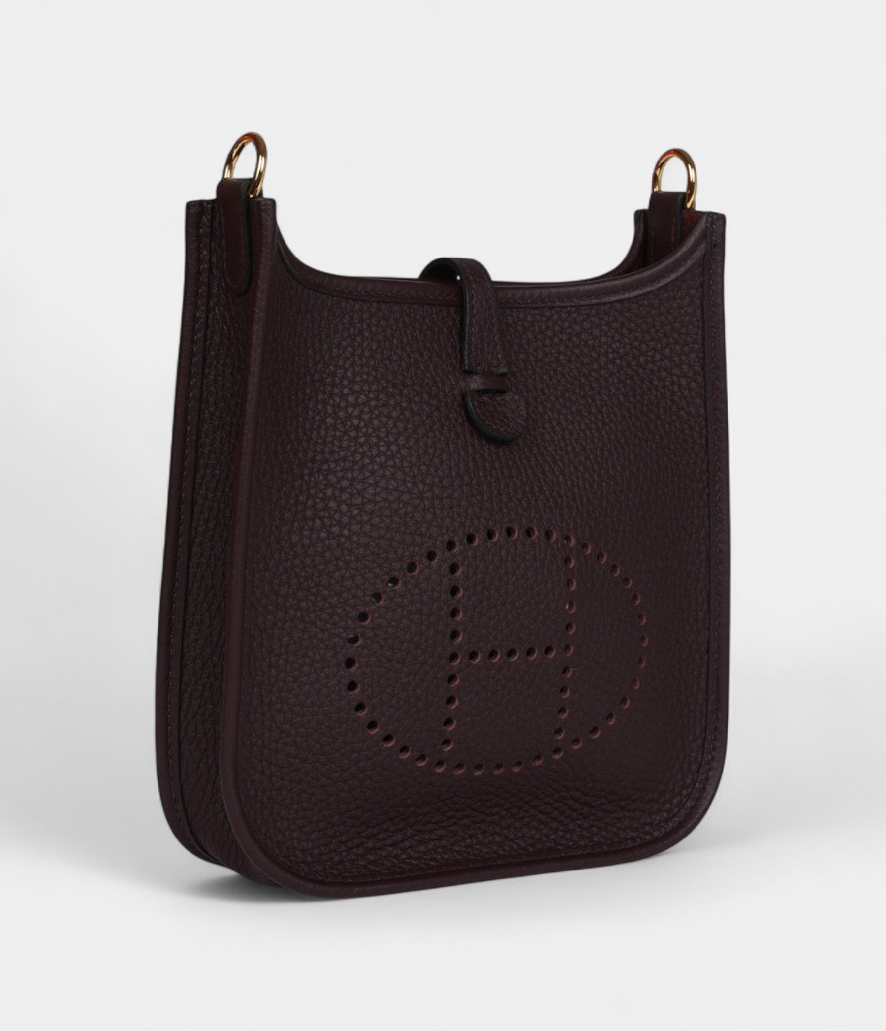 HMEvelyne TPM Rouge Sellier Clemence Gold Hardware