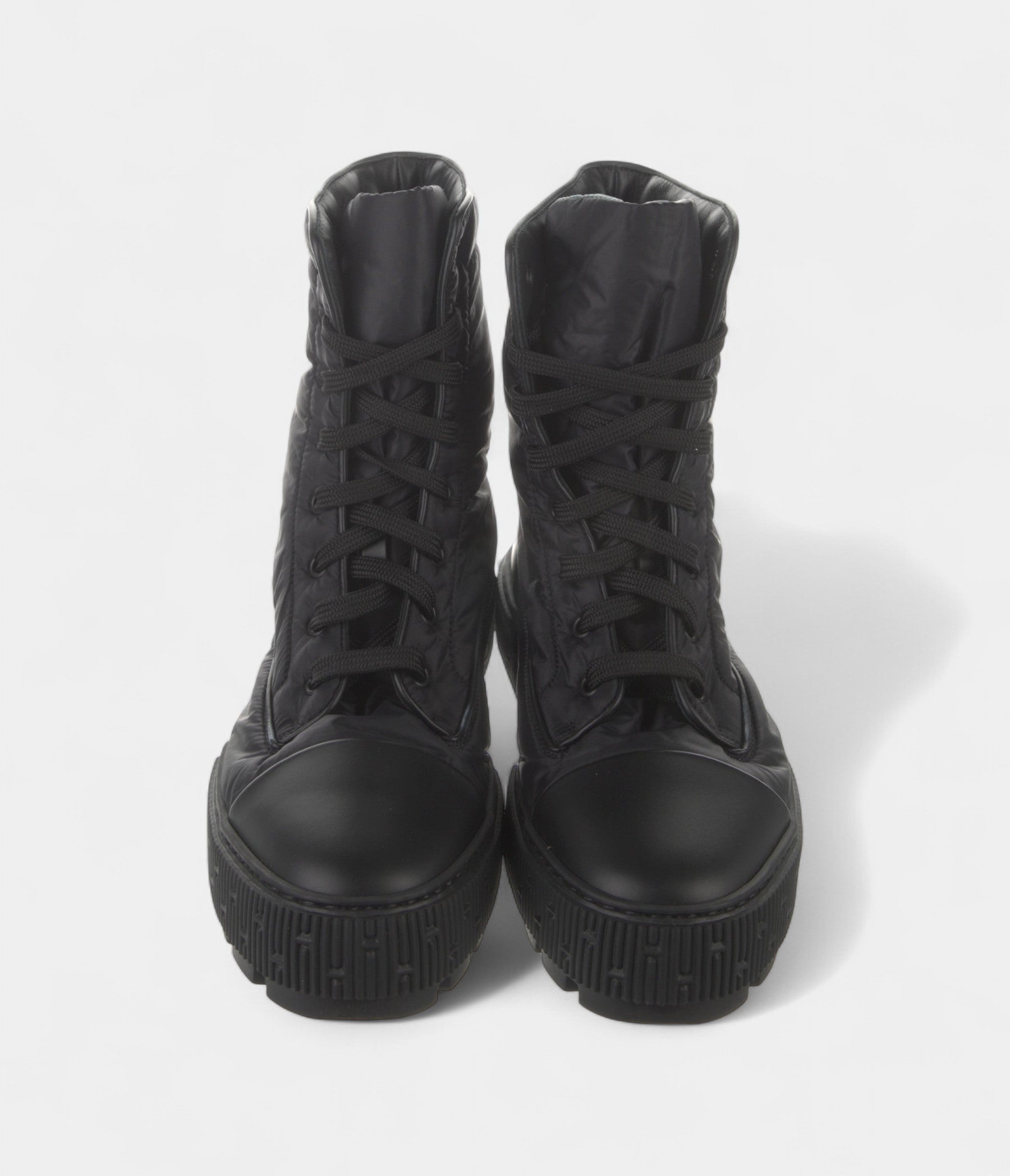 HMFresh H Logo Combat Boots Bold Utility Signature Elegance