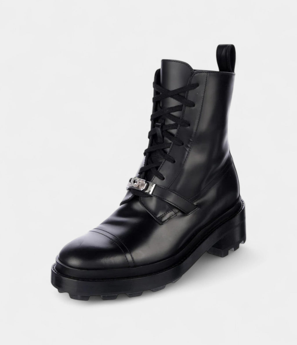 HMFunk Leather Combat Boots Bold Style Meets Exceptional Craftsmanship