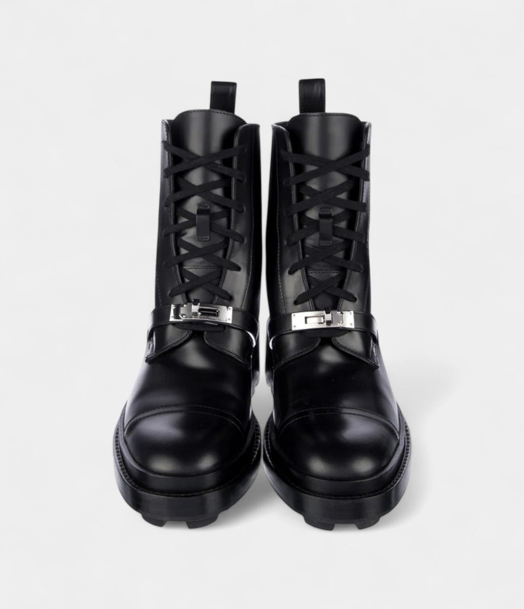 HMFunk Leather Combat Boots Bold Style Meets Exceptional Craftsmanship