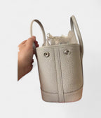 HMGarden Party Beige Leather Bag