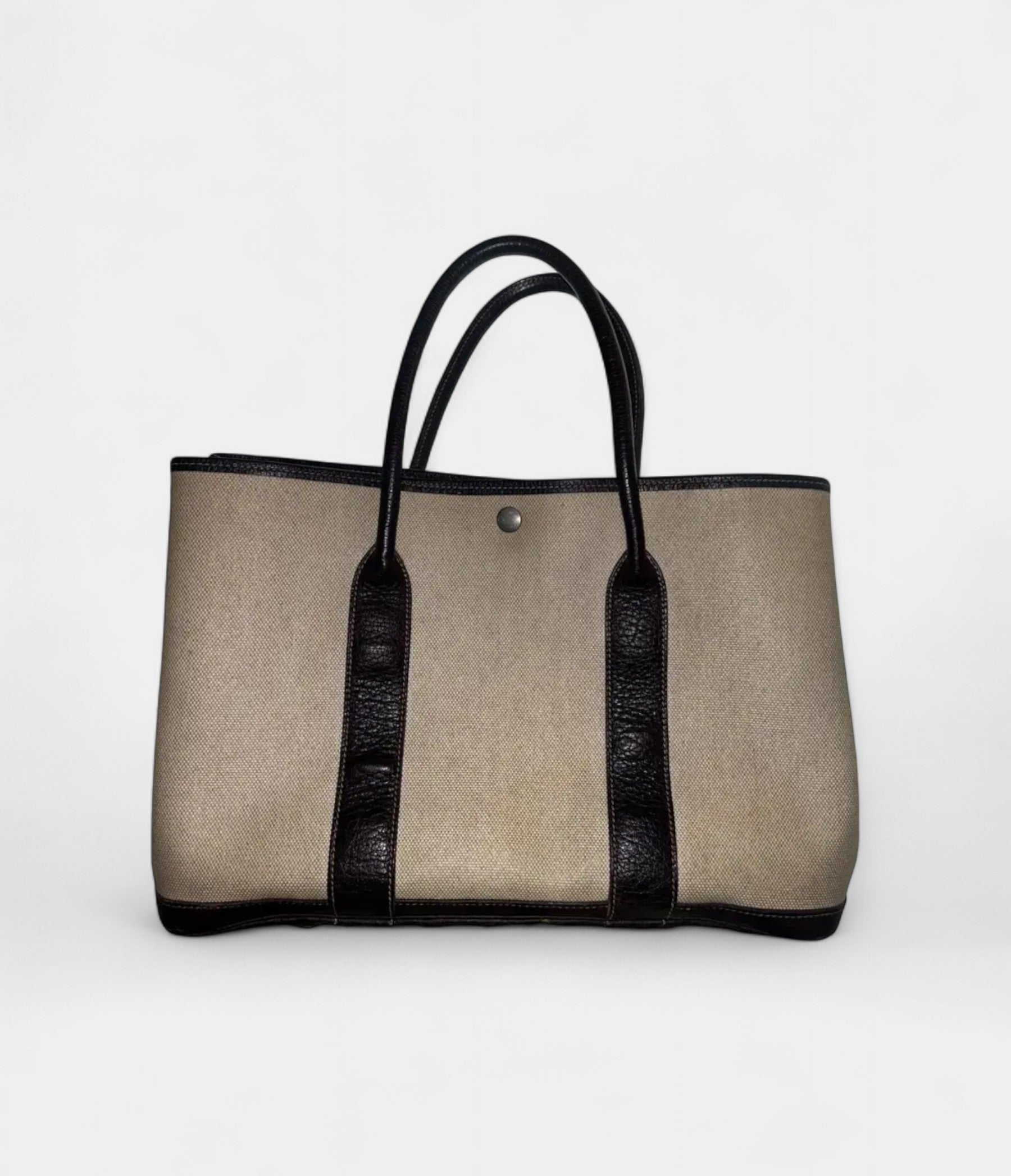 HMGarden Party Beige Leather Tote Bag