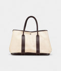 Hermes Garden Party Beige Leather Tote Bag
