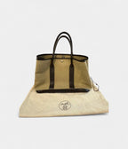 Hermes Garden Party Beige Leather Tote Bag