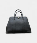 HMGarden Party Black leather Tote Bag