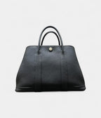 HMGarden Party Black leather Tote Bag