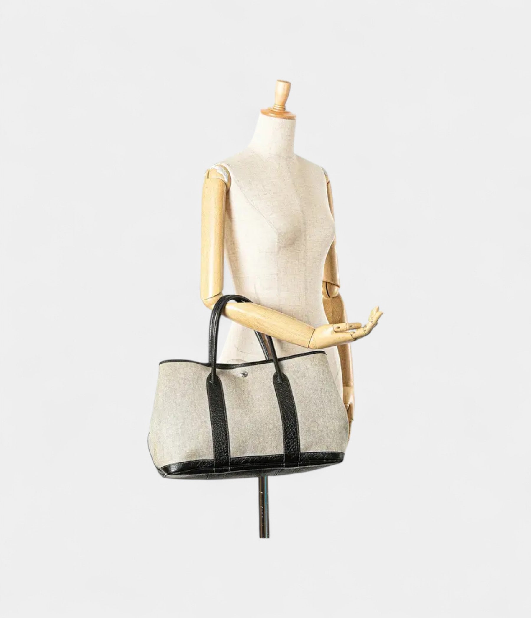 Hermes Garden Party Brown Leather Tote Bag