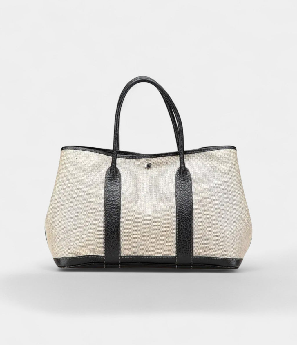 Hermes Garden Party Brown Leather Tote Bag