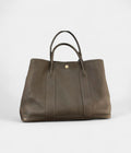 HMGarden Party Brown Leather Tote Handbag