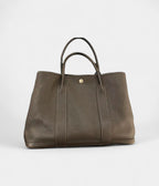 HMGarden Party Brown Leather Tote Handbag