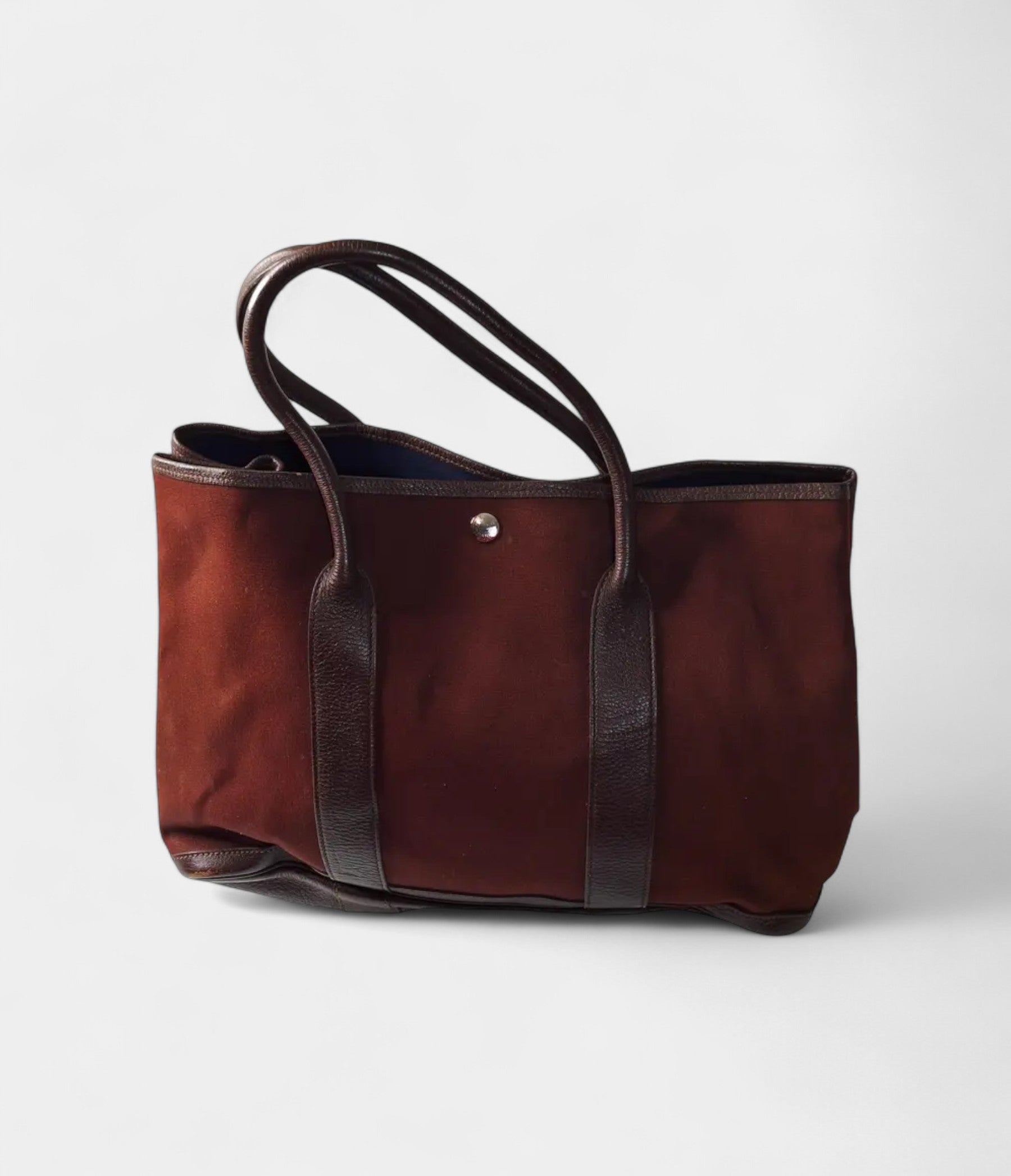 HMGarden Party Burgundy Canvas Tote Bag