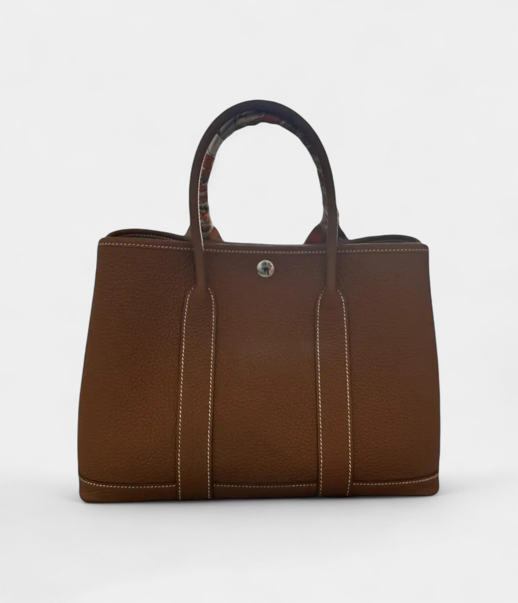HMGarden Party Gold Leather Handbag