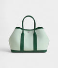 HMGarden Party Green Leather Tote Bag