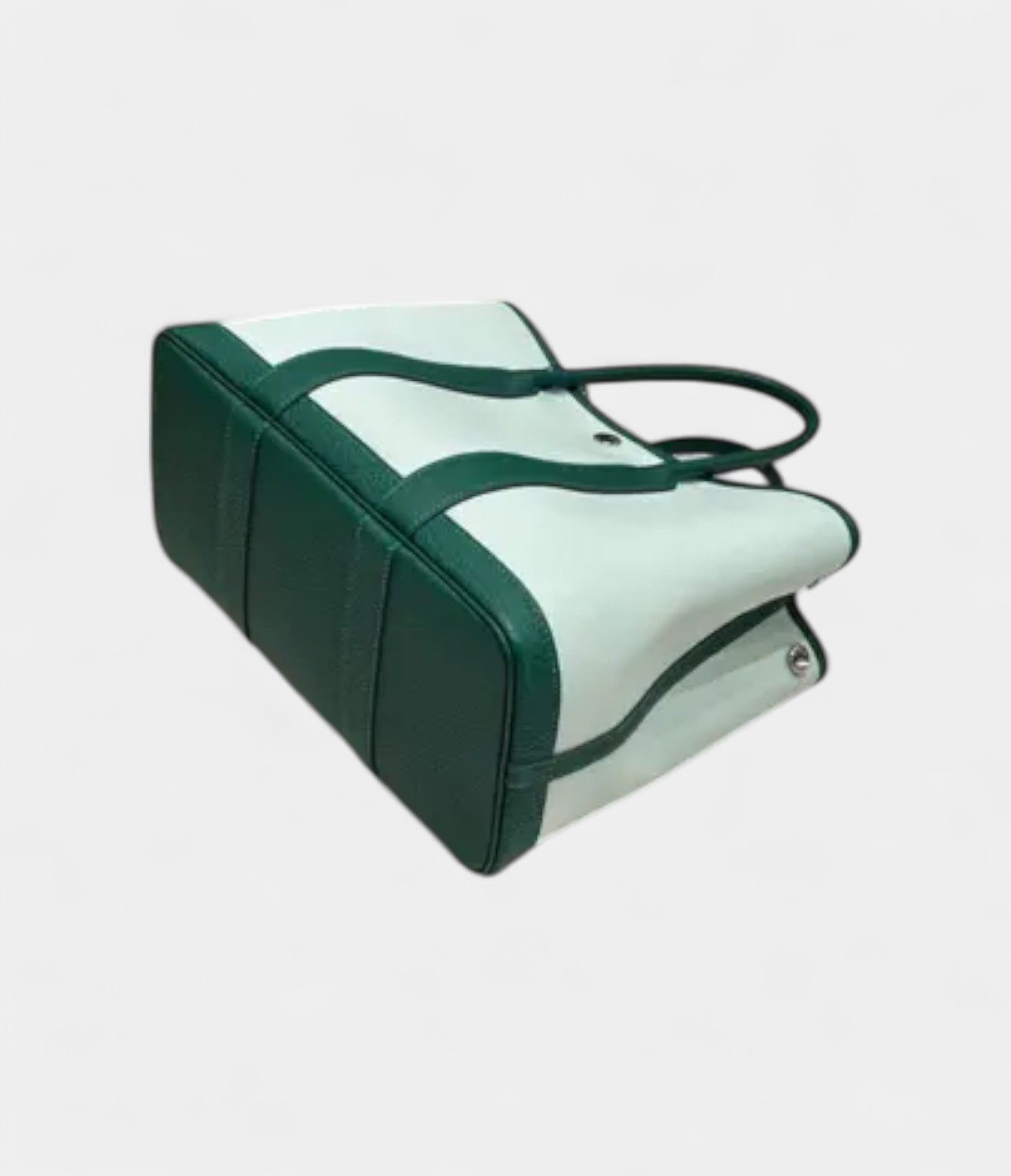 HMGarden Party Green Leather Tote Bag