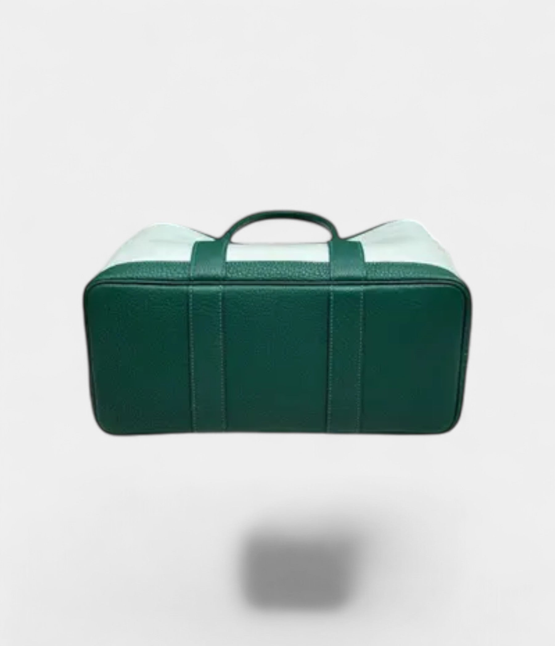 HMGarden Party Green Leather Tote Bag