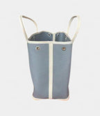 HMGarden Party Leather Tote in Blue Elegance Bag