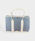 HMGarden Party Leather Tote in Blue Elegance Bag