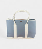 HMGarden Party Leather Tote in Blue Elegance Bag
