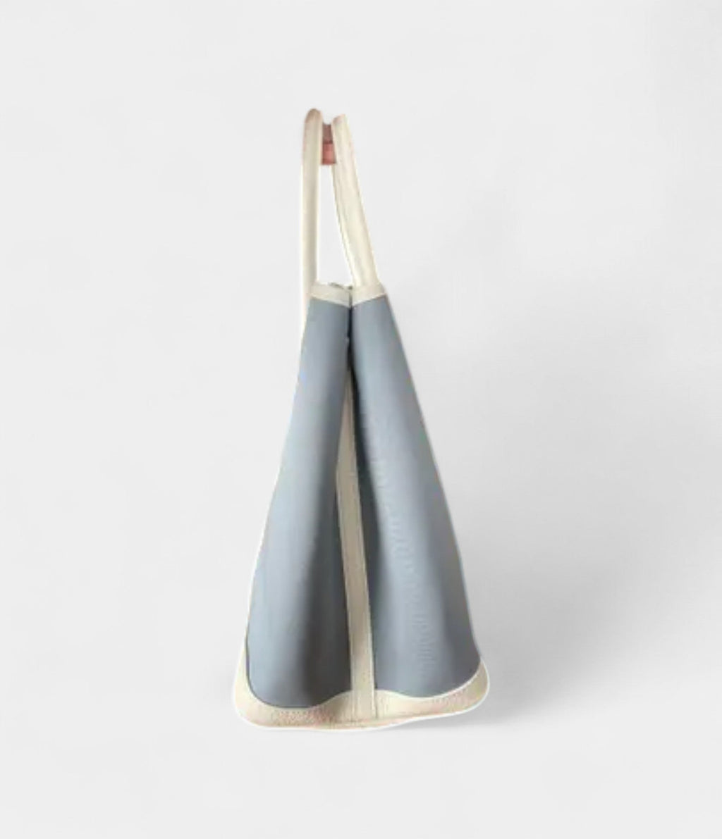 HMGarden Party Leather Tote in Blue Elegance Bag